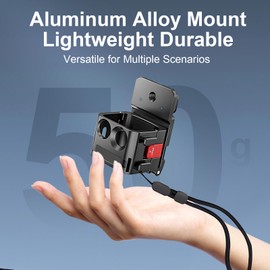 Mechrig Magnetic Expansion Adapter for Osmo Pocket 3,Magnetic Mount with Cold Shoe, Compatible with Cars, Railings, and Refrigerators