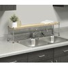 Whitmor Supreme Wood & Chrome Sink Shelf
