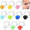 DILUSILK 10 Pcs Nose Clips Swimming, Waterproof Training Swim Nose