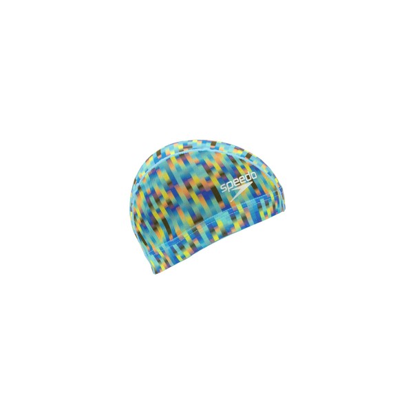 Speedo Swim Cap Linear Gradients Mesh Cap SE12454 Picton Blue