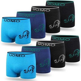 L&K 1209 Men's Retro Boxer Shorts Microfibre in 10 Different Models Pack of 10, 1212-SK-8er, XXL-3XL