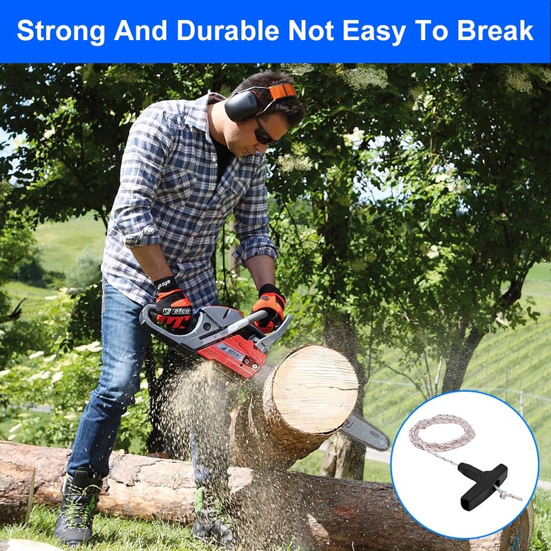 LICQIC 2 Meters 40 mm Recoil Starter Rope Pull Cord,