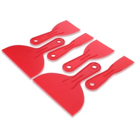 6 Kunststoffspachtelmesser, flexible Kunststoffmesser zum Tapen, Trockenbau, Wandmalerei, Kunststoffschaber zum Spachteln von Flicken