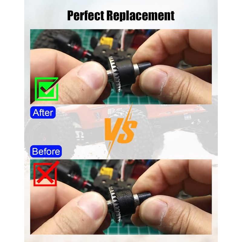 Assembled Differential 30T 0.8Mod V2 Compatible with 1/18 ARRMA GROM