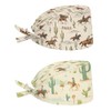 Paquete Gorros Limpieza Banda Sudor Ajustable Lazo Espalda Turbante Mujeres