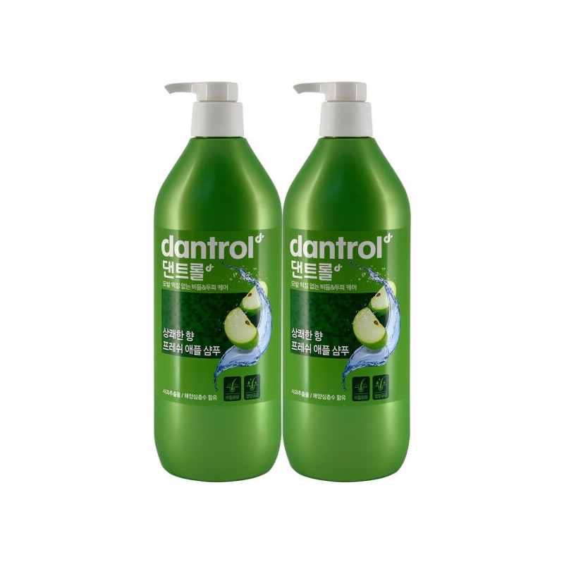 Dantroll 댄트롤 상쾌한향 프레쉬 애플 샴푸 820ml 2개 Fresh Apple
