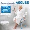 Loyoda Shower Chair for Inside Shower with Removable Back, Adjustable