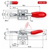 GH-201A Horizontal Toggle Clamps for Woodworking – U-Shaped Bar Quick-Release