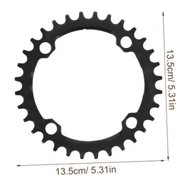 GANAZONO 32T Single Bike Chainring Durable Aluminum Alloy Ring for Single Speed Bicycles Lightweight Stylish Design for Road and Mountain Bikes Enhanced Stability