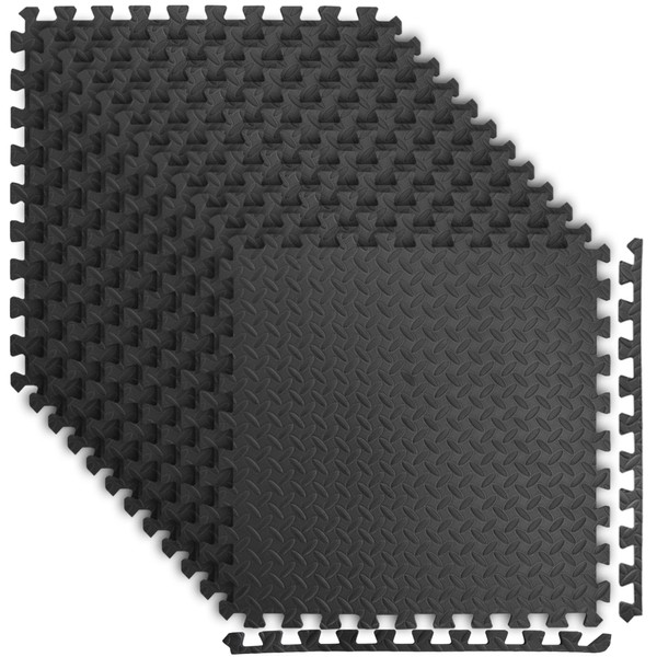 24.8"x24.8" Interlocking Foam Floor Tiles - Set of 6 for