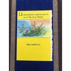 Avanti Press Tarjeta de felicitación española del Día de la Madre-Un pensamiento especi (A32)