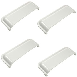 HQRP 4-Pack Dryer Door Handle Replacement for Whirlpool W10861225 W10861225VP W10714516 AH11731583 AP5999398 EA11731583 EAP11731583 PS11731583 4380739