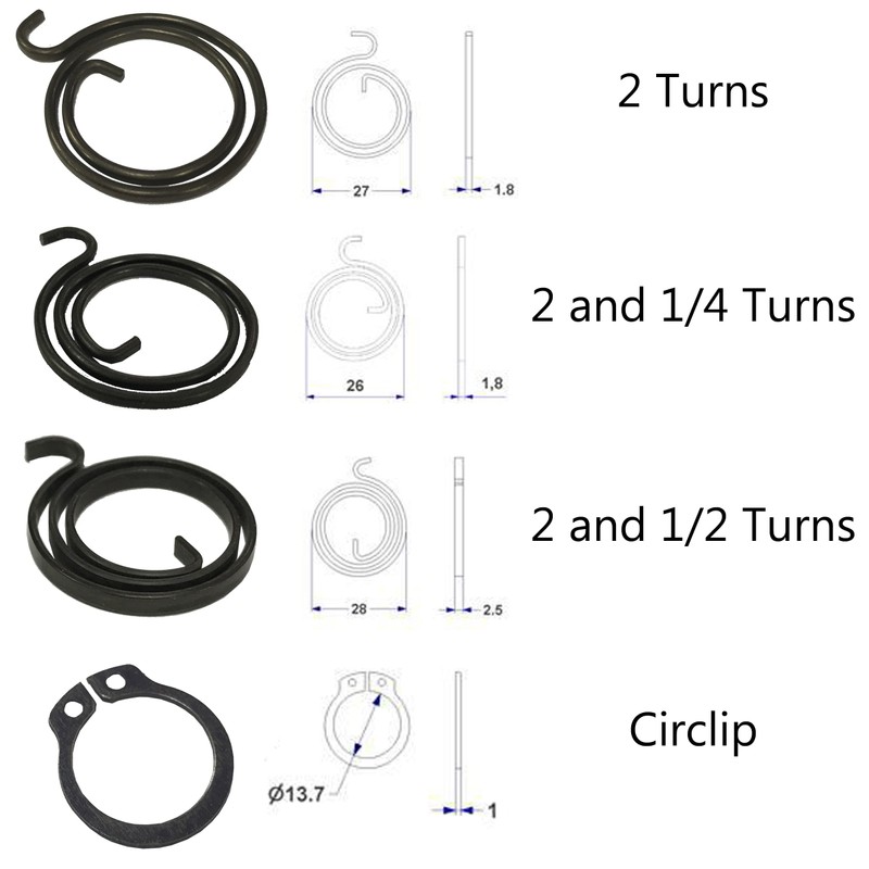 Universal Hardware Door Handle Spring Assortment Kit Replacement Springs with