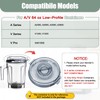 WSEYU Replacement Lid Compatible with 64 oz Low Profile Container