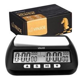 Chess Clock Digital Chess Timer Professional for Board Games,Portable Digital Chess Clock & Game Timer with Basic,Bonus,Delay and Positive Time Features Best Gifts