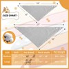 ICEMOOD Dog's Bandanas Solid Color Cotton Pet Scarf with Adjustable