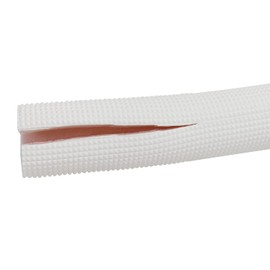 Payanwin Pipe Insulation Tubing Heat Preservation Insulated 6-Foot 1 Piece Waterproof＆Durable Insulation Pipe Cover （Wihte Pink） (White-22x10mm)