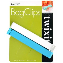 Linden Sweden Twixit! Bag Clips - Set of 2 - Keep Food Fresh, BPA-Free - 5.25 In