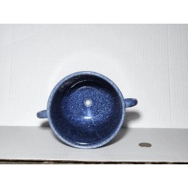 Unbranded Ceramic Planter Pot  Blue Glazed With Handles