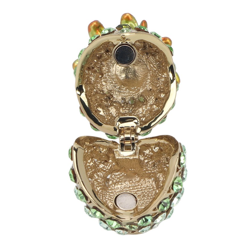 Trinket Boxes Vintage Exquisite Handcraft Rhinestones Trinket Boxes Hinged Jewelry