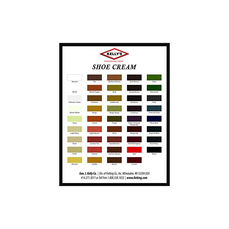 Kelly's Burgundy Shoe Polish 1.5 oz - Professional Leather Shoe