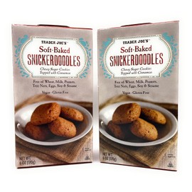 2 Pack of Soft-Baked Gluten Free Snickerdoodles Chewy Sugar Cookies by Trader Js 6oz (170g)