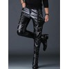 Idopy Men`s Rock Steampunk Gothic Lace Up Cosplay Party PU