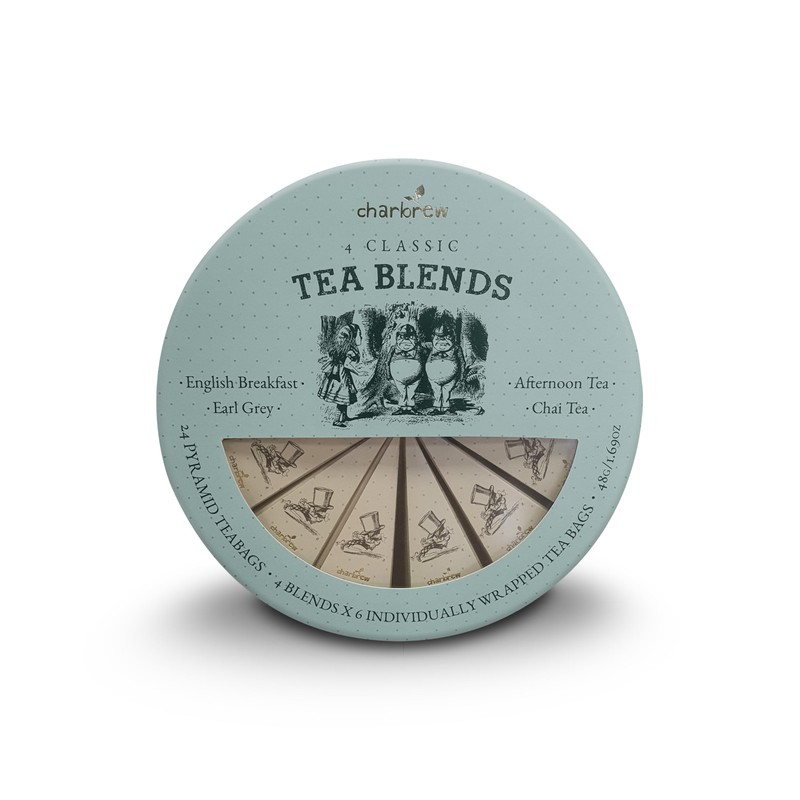 Charbrew Alice In Wonderland Circular Classic Tea Pyramid Assortment Gift