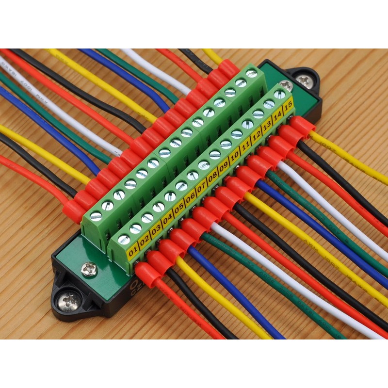 16Amp 300V 15x2 Position Terminal Block Distribution Module. OONO D-1658GP