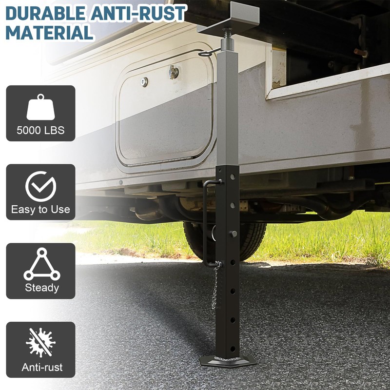 RV Slide Out Support Jacks Adjustable from 19'' to 47'',