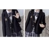 ANGELCITY High School Uniform Jacket, School Blazer, Formal Suit, Girls,