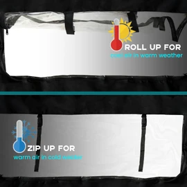 QYMOTO CFMOTO Uforce 600 Rear Windshield,UTV Cab Enclosure Water-Resistant Zipper-open Windscreen Compatible with CFMOTO Uforce 600 Accessories