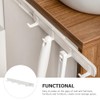 Garneck 2pcs Drawer Gap Slide Hooks Towel Rack Cookware Hanging