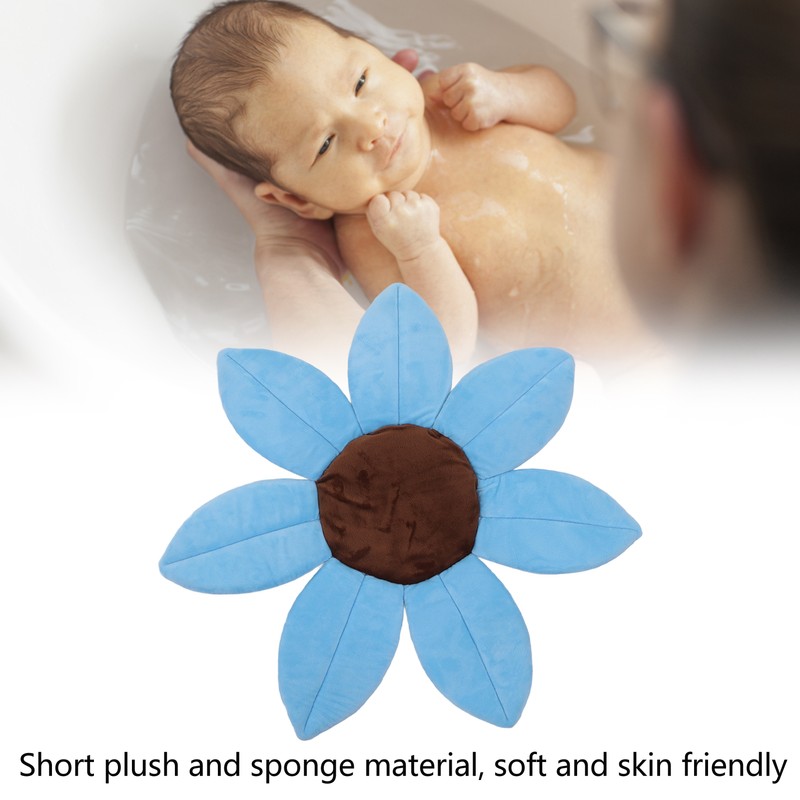 Sunflower Baby Bath Head Support Soft Skin Friendly Short Plush