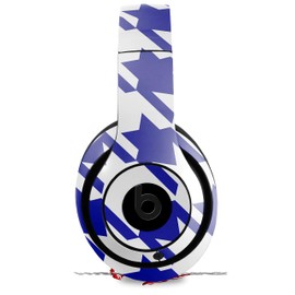 Skin Decal Wrap Works with Beats Studio 2 and 3 Wired and Wireless Headphones Houndstooth Royal Blue Skin Only Headphones NOT Included
