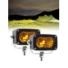 CHELHEAD 3-Inch LED Work Light, Yellow, 50W, Motorcycle LED Fog