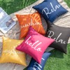 MIULEE Outdoor Waterproof Throw Pillow Covers Set of 2 Hello