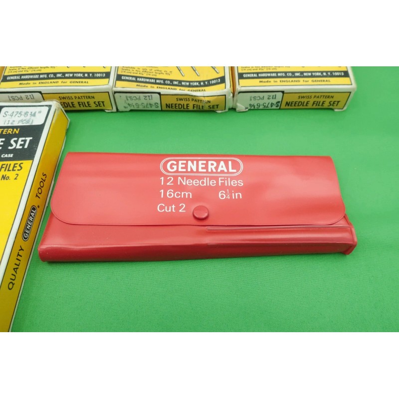 General S-475 Swiss Pattern Needle File Set 6 1/4" England