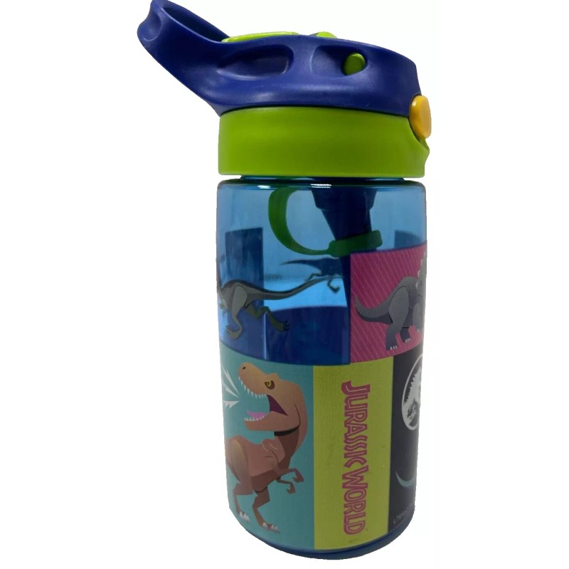 Zak Designs JURASSIC WORLD JURASSIC PARK Cute Youth Water Bottle,