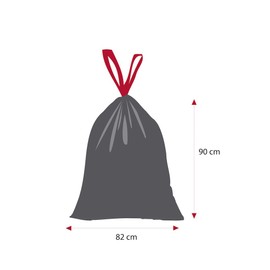 Alfaac - 10 Bags with Sliding Straps - Maxi Weight Bin Liners