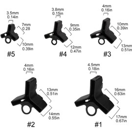 50Pcs Black Fishing Treble Hook Cover Fishing Hook Protector Fishing Hook Safety Cap for Protect Finger for Standard Hook Size Bonnets Sports and Outdoors