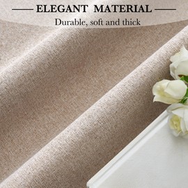 RYB HOME Blackout Patio Curtain 120 Inch Long, Grommet Top Solid Panels Room Darkening Blind Thermal Insulated for Living Room/Sliding Glass Door/Open Closet, 1 Panel, Mocha