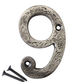 RCH Hardware NO-IR832-75 Iron House Number, 3 Inch, Antique Nickel