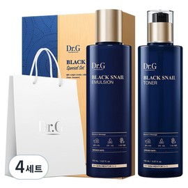 Dr. G Black Snail Toner 150ml + Emulsion 150ml Special 2-piece set, 4 sets / 닥터지 블랙 스네일 토너 150ml + 에멀전 150ml 스페셜 2종 세트, 4세트
