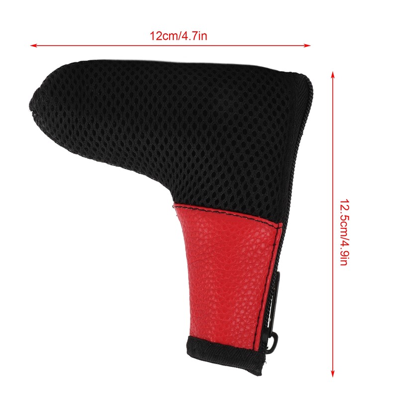 L Shaped Mesh Golf Head Cover Golf Club Putter Headcover