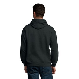 Fruit of the Loom Men's Eversoft Fleece Sweatshirts & Hoodies, Pullover-Black Heather, 3X-Large