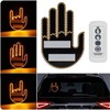 Car Finger Light with Remote Control, Funny LED Gesture Hand