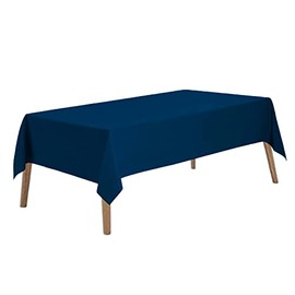 Navy Blue Plastic Tablecloths 2 Pack Disposable Table Covers 54 x 108 Inch Baby Shower Party Tablecovers PEVA Vinyl Dark Table Cloths for Parties Picnic Birthday Wedding's 8 ft Rectangle Table Use