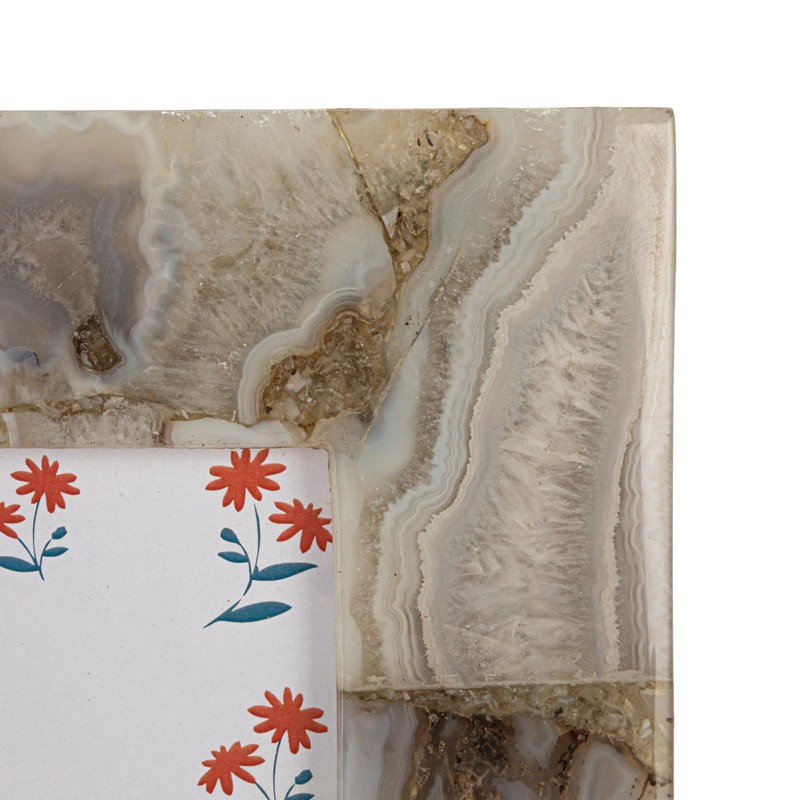 Creative Co-Op Agate Photo Frame, Multicolor