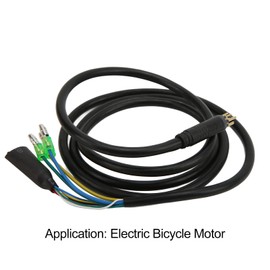 E Bike Motor Conversion & Extension Cable 130cm 9 Pin with Waterproof Connector 100% Copper & Plastic for Electric Bike Black